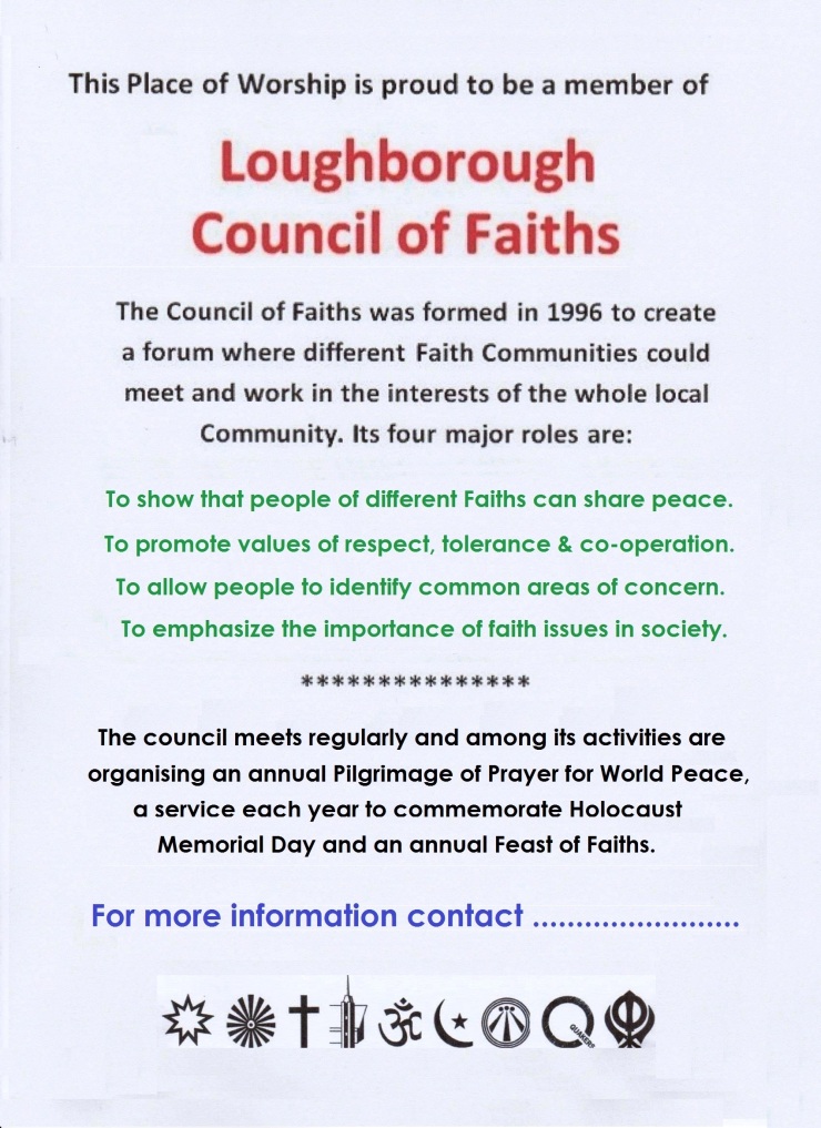 121. Council of Faiths Poster